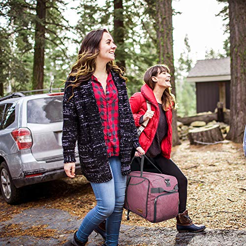 Canway 65L Travel Duffel Bag, Foldable Weekender Bag with Shoes Compartment for Men Women Water-proof & Tear Resistant