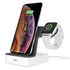 Belkin Powerhouse Charge Dock for Apple Watch + iPhone Charging Dock for iPhone Xs, XS Max, XR, X, 8/8 Plus and More, Apple Watch Series 4, 3, 2, 1 (White)