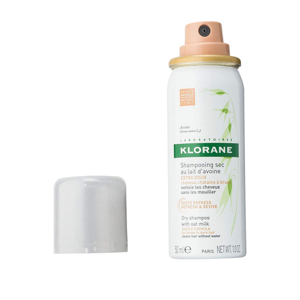 Klorane Dry Shampoo with Oat Milk, Natural Tint for Brunettes