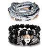 Multilayer Bohemian Bracelet Stackable Bead Bracelets Women Crystal Strand Bangle Charm Jewelry