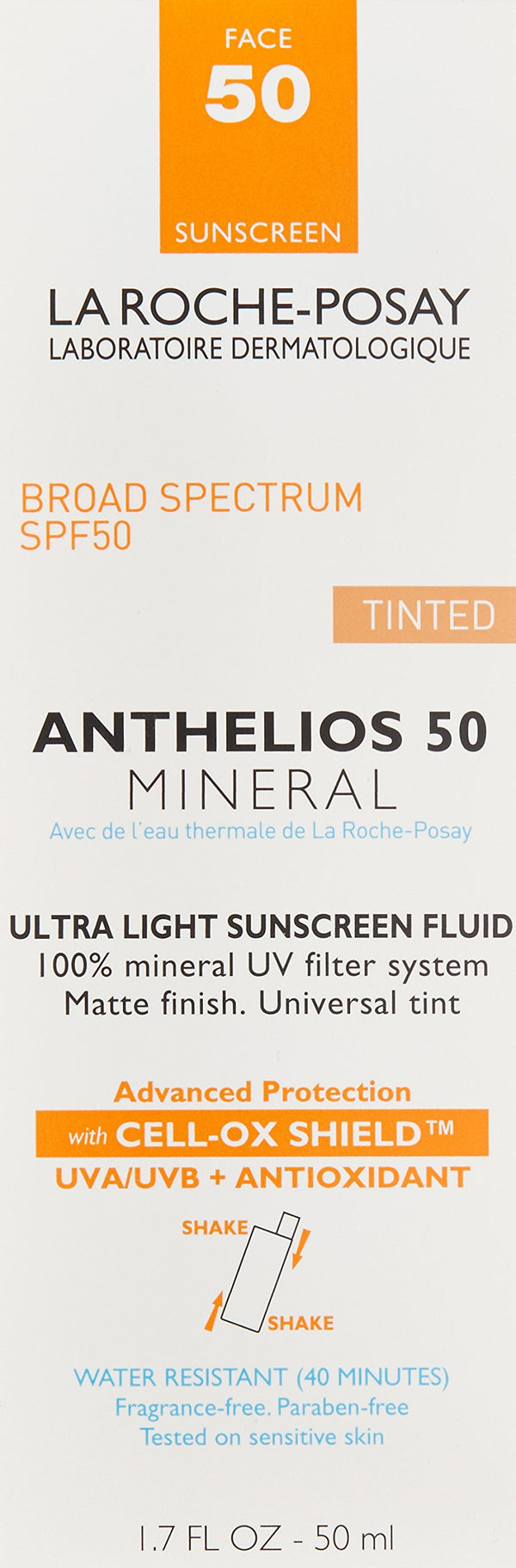 La Roche-Posay Anthelios Tinted Mineral Sunscreen Ultra-Light SPF 50