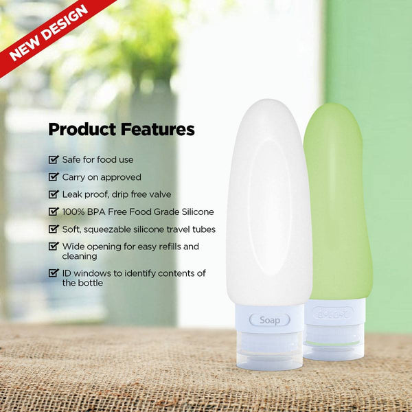 Leak Proof Travel Bottles, 4