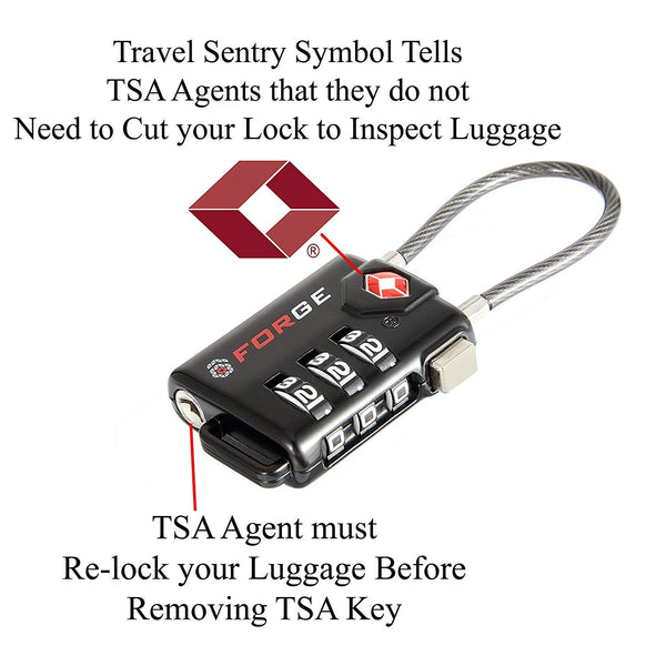 TSA Approved Cable Luggage Locks