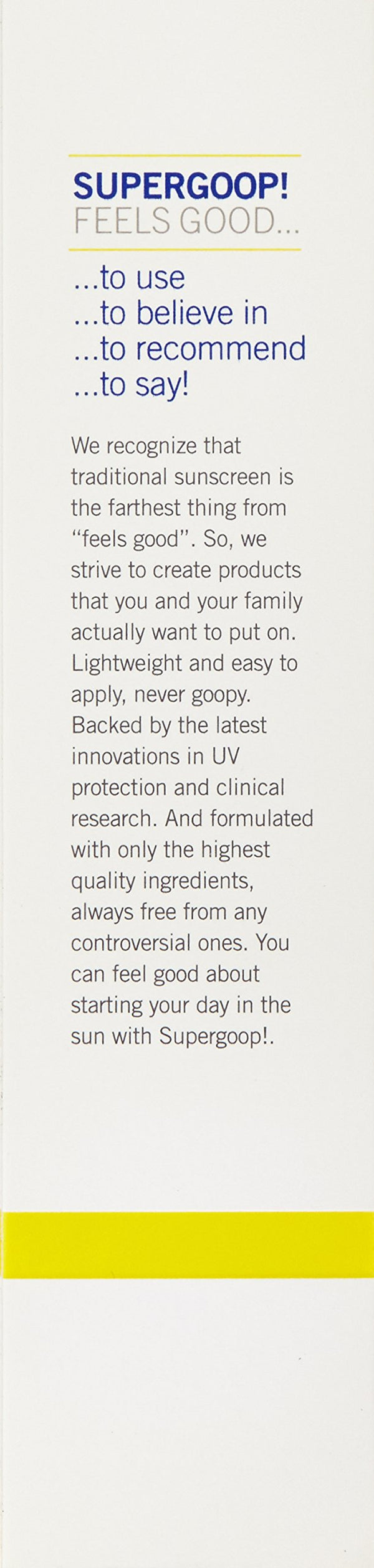 Supergoop! Everyday SPF 50 Sunscreen For Face and Body, with Sunflower Extract