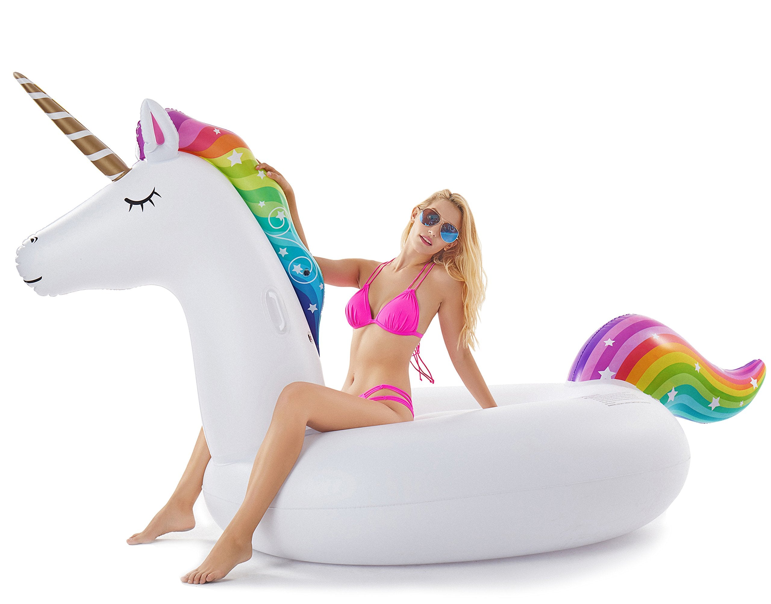 Giant Inflatable Unicorn Pool Float Blow Up Summer Swimming Pool Party  Lounge Raft Toys Kids Adults – plentifultravel