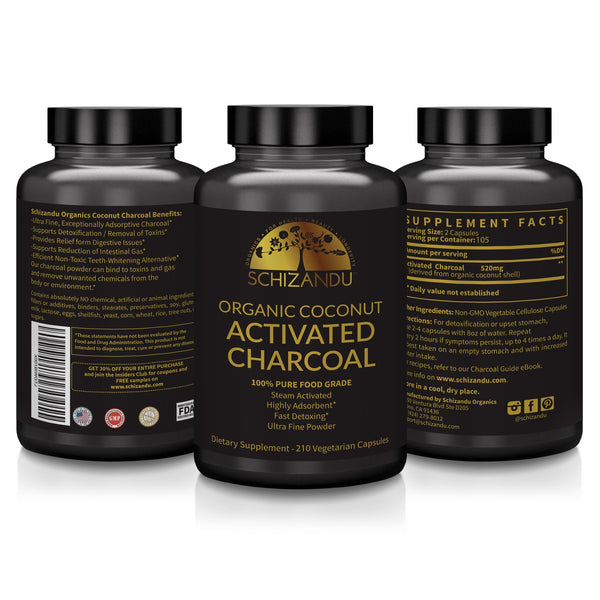 Organic Activated Charcoal Capsules