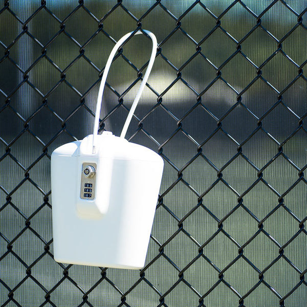 Portable Lock Box Indoor/Outdoor Safe with Key and Combination