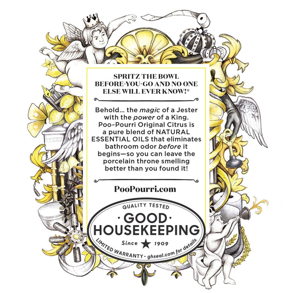 Poo-Pourri Before-You-Go Toilet Spray 2 oz Bottle, Original Citrus Scent