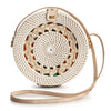 Rattan Bags for Women - Handmade Wicker Woven Purse Handbag Circle Boho Bag Bali