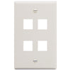 Icc Icc-face-4-wh Ic107f04wh - 4port Face White
