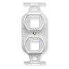 Icc Icc-ic107dpiwh Insert, Electrical, 2-port, White