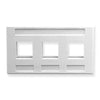 Icc Icc-ic107fm3wh Faceplate, Furniture, 3-port, White