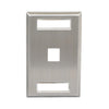 Icc Icc-ic107s01ss Faceplate, Id, Stainless, 1-gang,1-port