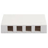 Icc Icc-surface4wh Ic107sb4wh Surface Box, 4 Port White