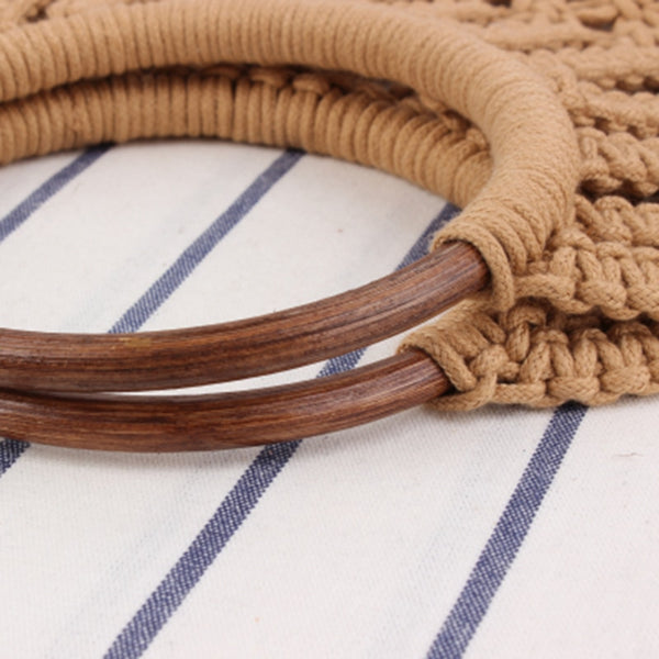 Hollow Vacation Tote Rattan Beach Bag