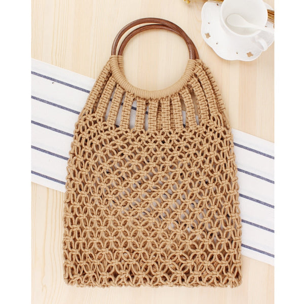 Hollow Vacation Tote Rattan Beach Bag