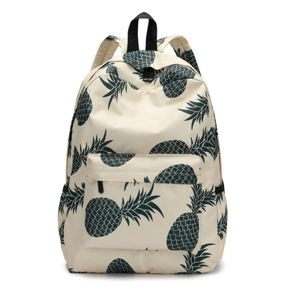 Fresh Style Women Backpacks cute Pineapple Print
