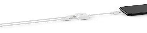 Belkin Lightning Audio + Charge Rockstar, iPhone Lightning Audio Adapter, iPhone Charging Adapter for iPhone 11, 11 Pro, 11 Pro Max, XS, XS Max, XR, X, 8, 8 Plus