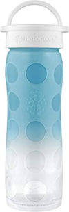 Lifefactory 16-Ounce BPA-Free Glass Water Bottle with Classic Cap, Ultramarine Ombre