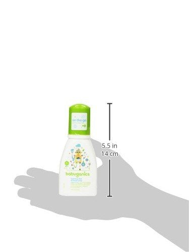 Babyganics Foaming Dish & Bottle Soap for Travel, Fragrance Free, 3.38oz, 3 Pack, Packaging May Vary