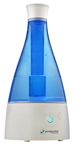 Ultrasonic Cool Mist Humidifier, 30 Hrs. Run Time, 0.5 Gal. Tank Capacity, 350 Sq. Ft. Coverage, Quiet, Filter Free, Treated Tank Resists Mold