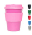 Joe Cup Premium Organic Reusable Bamboo Coffee Cup, Coffee Mug with Quick Seal Spill Stopper (Pink, 12 oz)