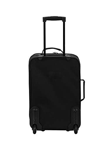 Rockland Fashion Softside Upright Luggage Set, Black, 2-Piece (14/20)