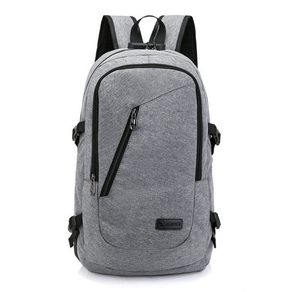 Fashion man laptop backpack usb charging computer backpacks casual style bag large male business travel bag backpack