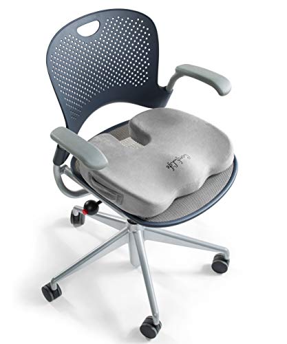ComfiLife Gel Enhanced Seat Cushion - Non-Slip Orthopedic Gel & Memory Foam  Coccyx Cushion for Tailbone Pain - Office Chair Car Seat Cushion - Sciatica  & Back Pain Relief (Black) - Health