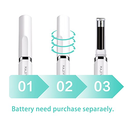 Travel Electric Toothbrush by Gevilan with 2 Modes Battery Powered, Waterproof and Portable Lipstick Mini Design for Daily Oral Beauty Care, Trip(White)