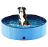 Jasonwell Foldable Dog Pet Bath Pool Collapsible Dog Pet Pool Bathing Tub Kiddie Pool for Dogs Cats and Kids (39.5inch.D x 11.8inch.H, Blue)