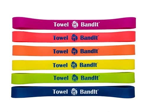 Towel BandIt Beach Towel Holder Living Coral 6 Pack-Keeps Your Towel on Your Chair