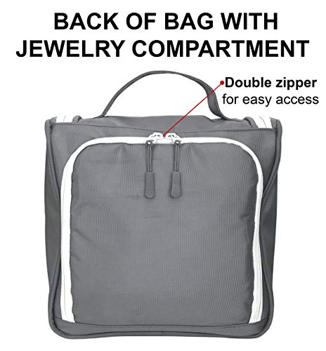 WAYFARER SUPPLY Hanging Toiletry Bag for Women: Pack-it-flat Travel Bag ...