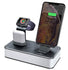 VMEI Wireless Charging Stand,7 in 1 Aluminum Wireless Phone Charging Stations for iPhone/iWatch/Airpods Charging Cradle/Integrated 45w PD Output/Nightlight(Gray)