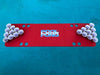 Red Pool Pong Foam Beer Pong Table - 6ft, Foam, All Weather, Portable - Floats Anywhere