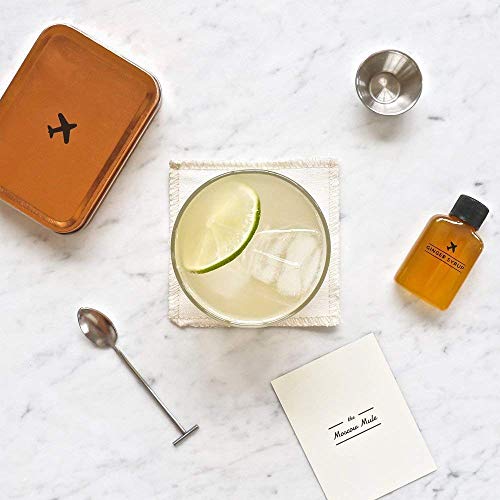 Carry on Cocktail Kit, Moscow Mule and Margarita, Travel Kit for Drinks on the Go, Craft Cocktails, Makes 4 Premium Cocktails, TSA Approved