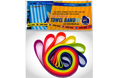 Towel BandIt Beach Towel Holder Living Coral 6 Pack-Keeps Your Towel on Your Chair