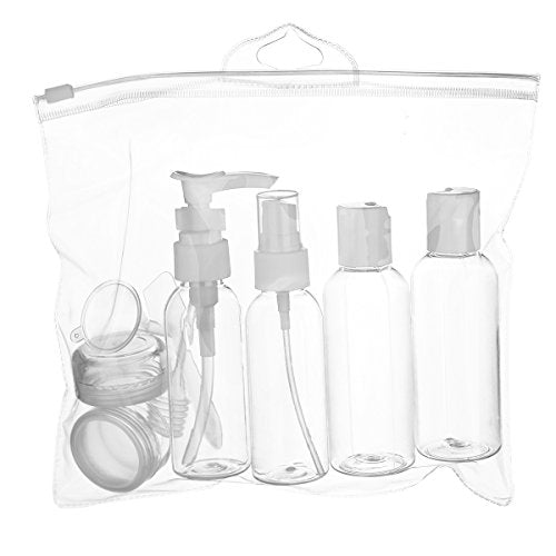 LUOYIMAN Travel Bottles Travel Accessories Small bottles Containers Leak Proof Portable Travel Plastic bottles(transparent)