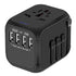 Upgraded Universal Travel Adapter, Castries All-in-one Worldwide Travel Charger Travel Socket, International Power Adapter with 4 USB Ports, AC Plug for Over 150 Countries, Travel Accessories, Black