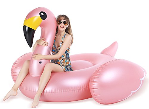 Jasonwell Giant Inflatable Flamingo Pool Float with Fast Valves Summer Beach Swimming Pool Party Lounge Raft Toys for Adults Kids XXXX-Large