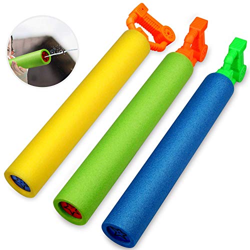 Betheaces Water Guns Toys for Kids, 3Pack Foam Water Blaster Shooter Summer Fun Outdoor Swimming Pool Games Toys for Boys Girls Adults