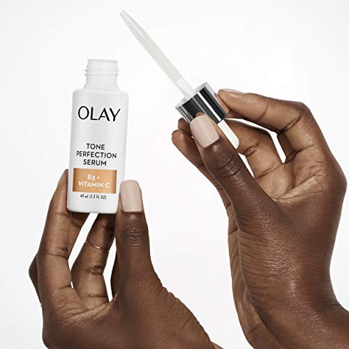 Olay Vitamin C Tone Perfection Serum, 1.3 Fl Oz + Whip Face Moisturizer Travel/Trial Size Bundle