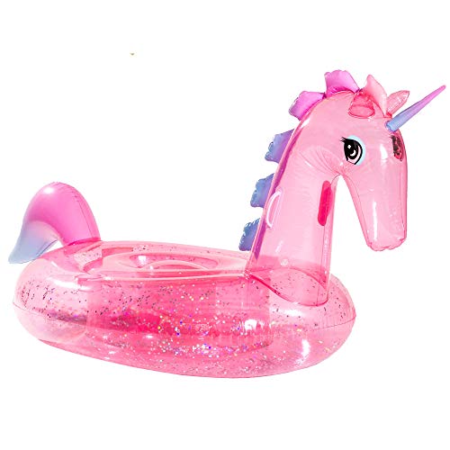 FUNBOY Inflatable Glitter Unicorn Pool Float
