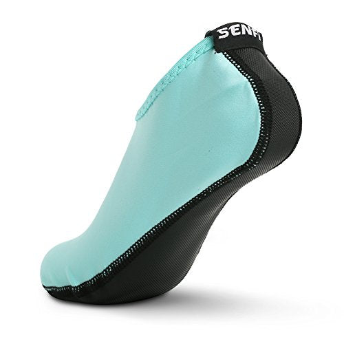 SENFI Unisex Water Skin Shoes Barefoot Aqua Socks for Pool Water