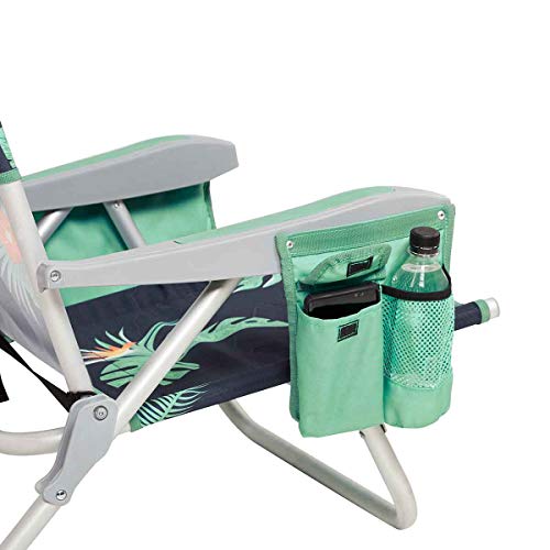 Lightspeed Outdoors Reclining Beach Chair | Lightweight Folding Chair (Deep Tropics)