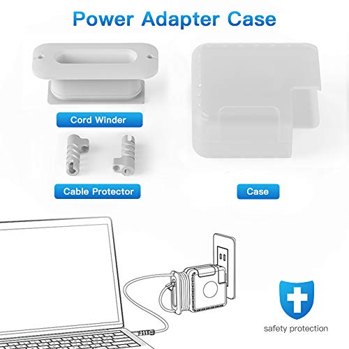 Cord Organizer Compatible with Macbook Charger,Protective Case for Magsafe USB-C Power Adapter Mac Charging Cable Management Cord Winder for Travel,Laptop and Mac Accessories (Mac Pro 15&16 inch)