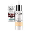 Olay Vitamin C Tone Perfection Serum, 1.3 Fl Oz + Whip Face Moisturizer Travel/Trial Size Bundle