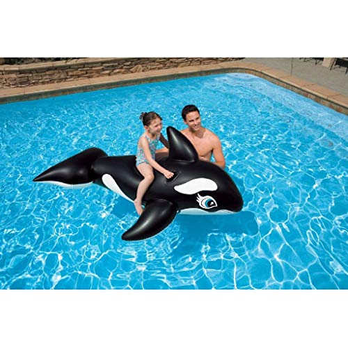 Intex Whale Inflatable Pool Ride-On, 76" X 47", for Ages 3+