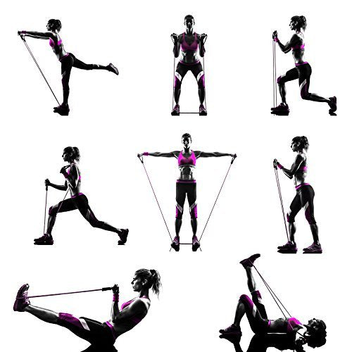RitFit Single Resistance Exercise Band with Handles 10-15lb