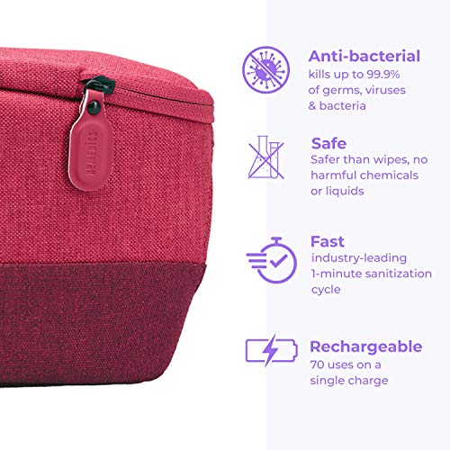 HoMedics UV-Clean Portable Sanitizer, Red